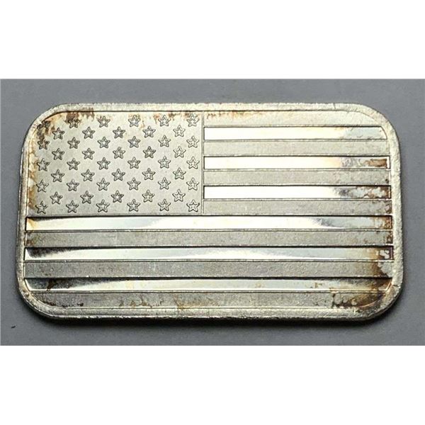 American Flag 1 ozt .999 Silver Bar
