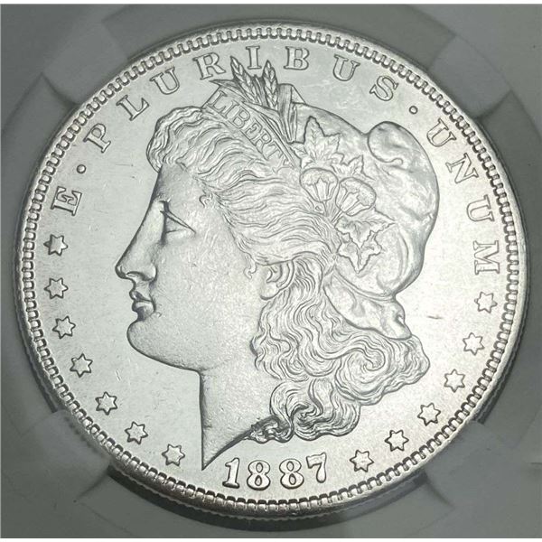 1887-S Morgan Silver Dollar MS65