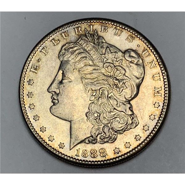 1888-S Morgan Silver Dollar AU58