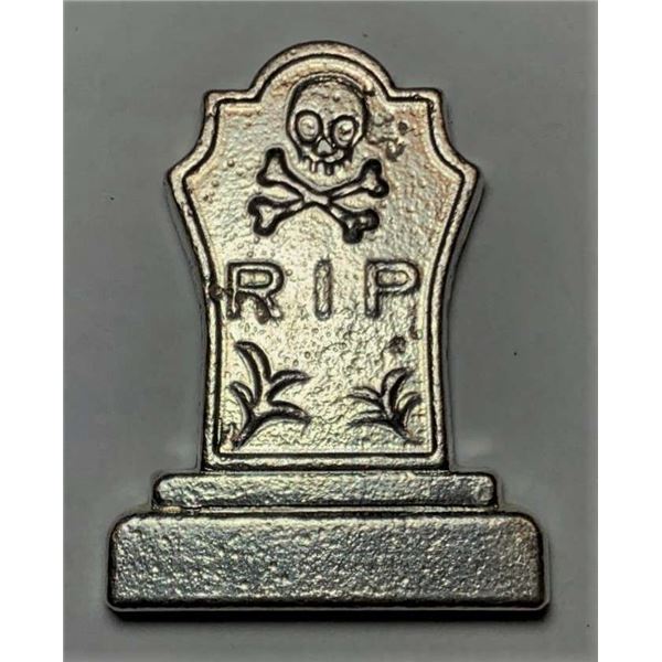 RIP Tombstone 5 ozt .999 Silver Bar