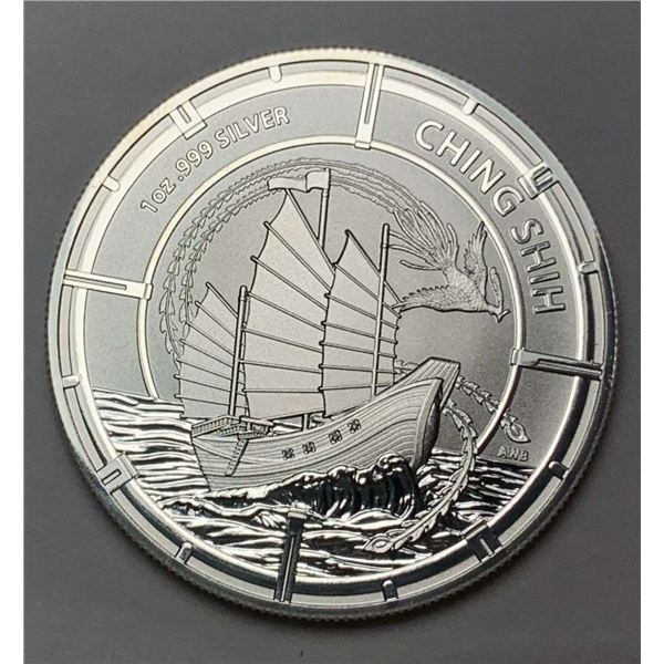2021 Solomon Islands $2 Ching Shih 1 ozt .999  Silver