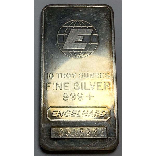 Engelhard 10 ozt .999 Silver Bar