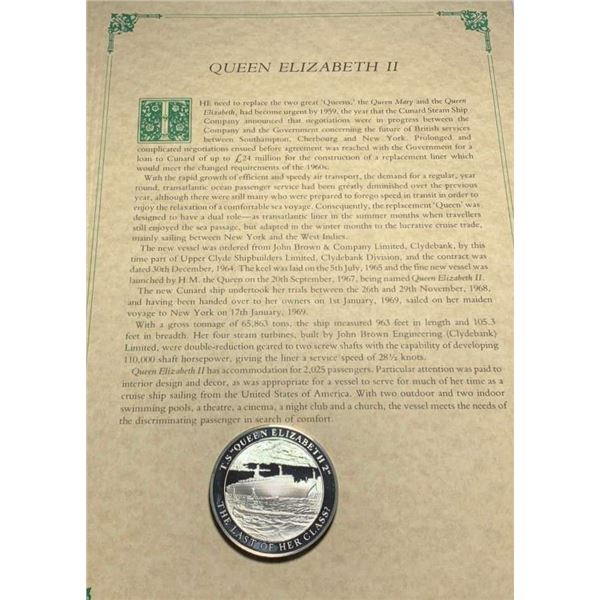 Vintage Queen Elizabeth II Proof 1.20 ozt Sterling Silver