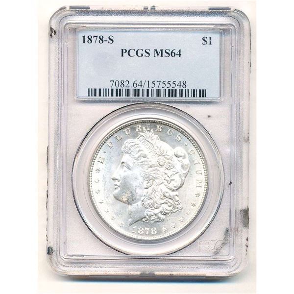 1878-S Morgan Silver Dollar PCGS MS64