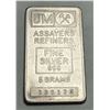 Image 1 : JM Assayers Refiners 5g .999 Silver Bar