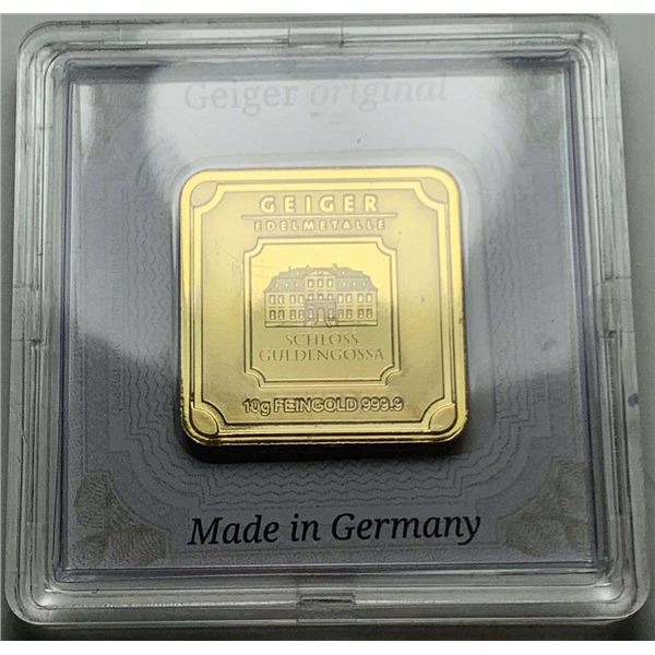 Geiger Edelmetalle .999 Gold 10g Bar
