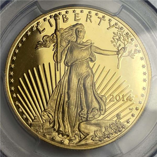 Last Minute! 2014-W American $50 Gold Eagle 1 ozt PCGS PR70 DCAM First Strike