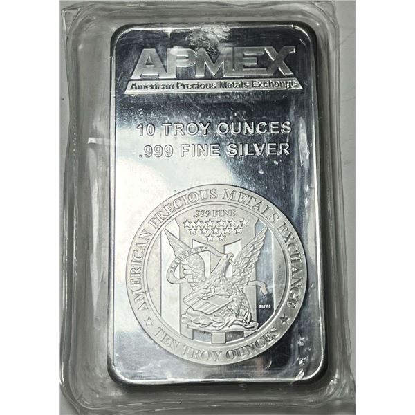 Apmex 10 ozt .999 Silver Bar
