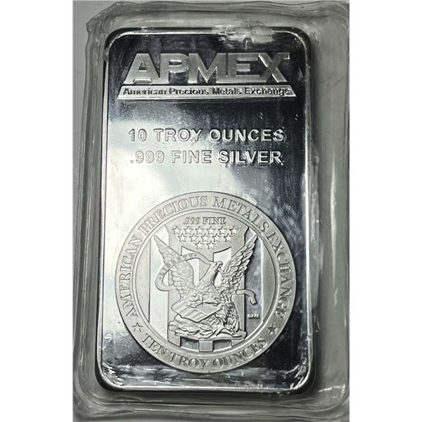 Apmex 10 ozt .999 Silver Bar