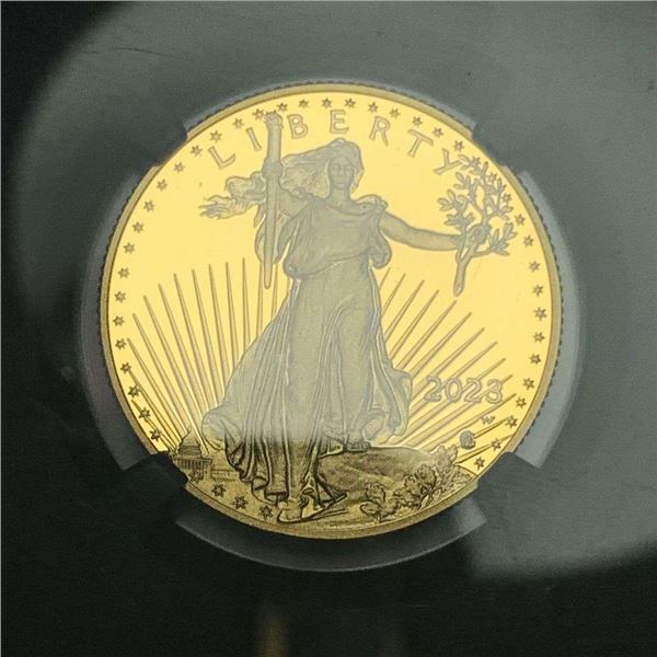 Last Minute! 2023-W American $25 Gold Eagle 1/2 ozt NGC PF70 Ultra Cameo Signed By Jennie Norris