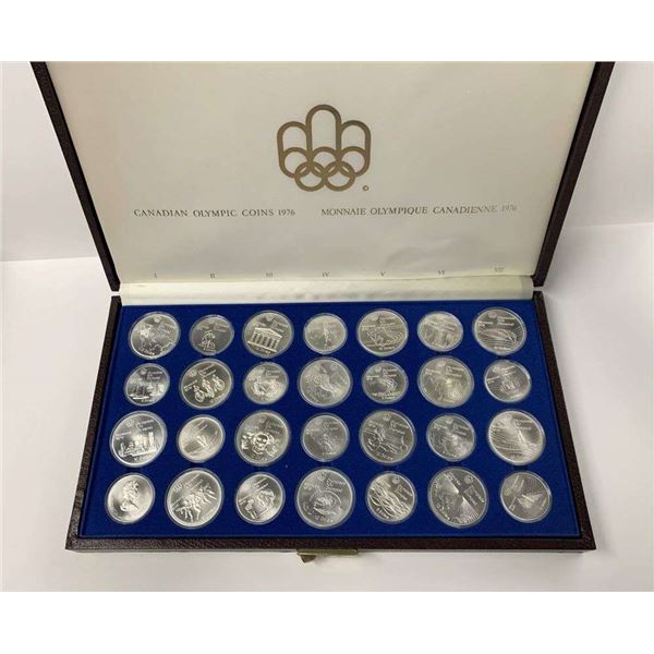 1976 Canadian Olympic Silver Set 30.352 ozt ASW (28-coins)