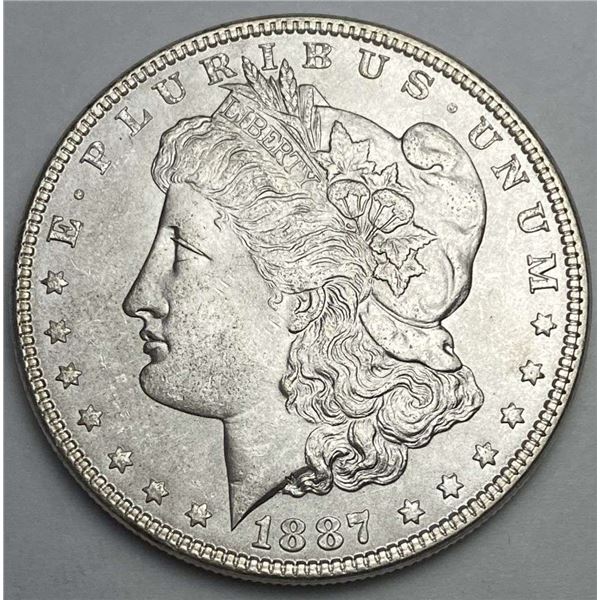 1887 Morgan Silver Dollar MS63