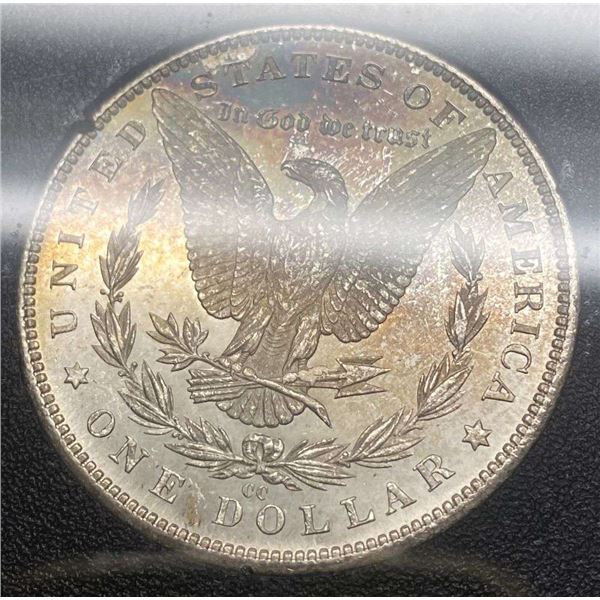 Toned 1882-CC Morgan Silver Dollar MS65 PL GSA