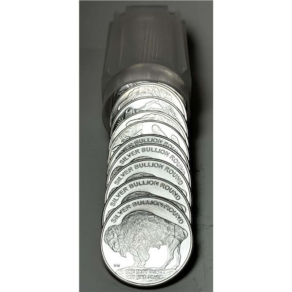 Roll (20) Highland Mint Buffalo 1 ozt .999 Silver