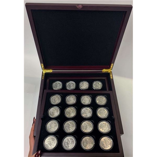 Box (20-coins) 1878-1904-S Morgan Silver Dollar BU