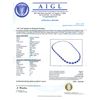 Image 2 : 25.02CT SAPPHIRE & 6.80CTW DIA 14K GOLD NECKLACE