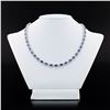 Image 3 : 25.02CT SAPPHIRE & 6.80CTW DIA 14K GOLD NECKLACE