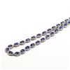 Image 4 : 25.02CT SAPPHIRE & 6.80CTW DIA 14K GOLD NECKLACE