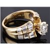 Image 3 : 1.73CTW SI2 DIAMOND 18K GOLD WEDDING RING (IGL)
