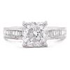 Image 1 : 18K WHITE GOLD 1.90 CENTER DIAMOND RING - 2.22CTW