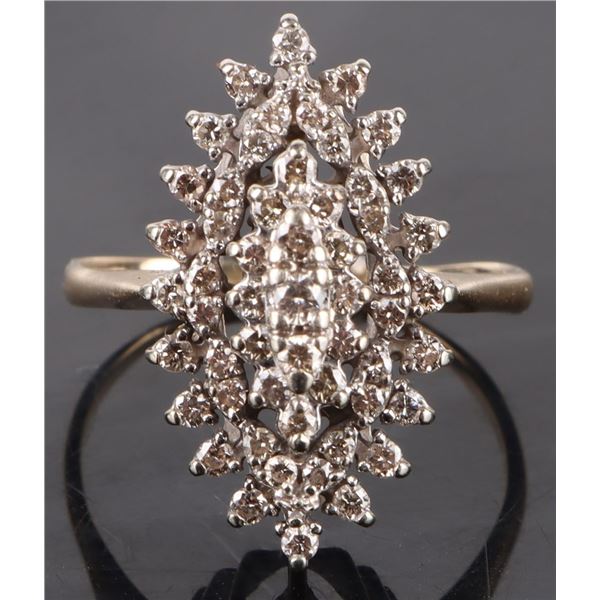 0.95CTW DIAMOND 14K GOLD LADIES FASHION RING