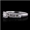Image 2 : 0.53CT SI2 CENTER DIAMOND 18K WHITE GOLD RING