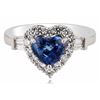 Image 1 : 18K GOLD 1.52CT SAPPHIRE & 0.40CTW DIA RING GIA