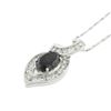Image 2 : 4.03CT BLACK & 1.31CTW DIAMOND 18K GOLD NECKLACE