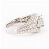 Image 3 : 1.04CT SI1 CENTER DIAMOND PLATINUM RING - 2.50CTW