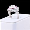 Image 3 : 1.30CT DIAMOND & 0.65CT RUBY PLATINUM RING 2.07CTW