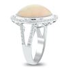 Image 3 : 8.79CT OPAL & 0.69CTW DIAMOND PLATINUM RING GIA