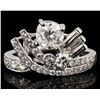 Image 1 : 1.01CT DIAMOND PLATINUM LADIES RING - 1.85CTW