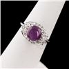 Image 3 : 2.87CT RUBY & 0.37CTW DIAMOND PLATINUM RING