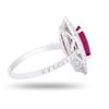 Image 3 : PLATINUM 1.65CT RUBY & 1.01CTW DIA PLATINUM RING