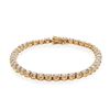 Image 2 : 9.18CTW DIAMOND 14K YELLOW GOLD TENNIS BRACELET