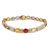 Image 1 : 17.11CTW SAPPHIRE & 0.73CTW DIA 14K GOLD BRACELET