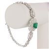 Image 3 : 3.75CT EMERALD & 4.42CTW DIAMOND 18K GOLD BRACELET
