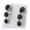 Image 1 : 43.81CTW SAPPHIRE & 1.88CTW DIA 14K GOLD EARRINGS
