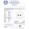 Image 4 : 2.30CTW EMERALD & 1.3CTW DIAMOND 14K GOLD EARRINGS