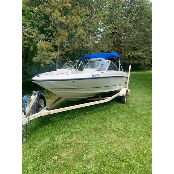 2003 Bayliner Boat, approx. 17.5 ft. c/w Mercury inboard, BBBCF3CUE303-175BR9676, running (Nice, she