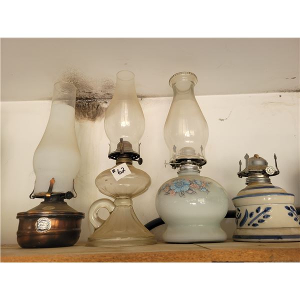 4 oil lamps.