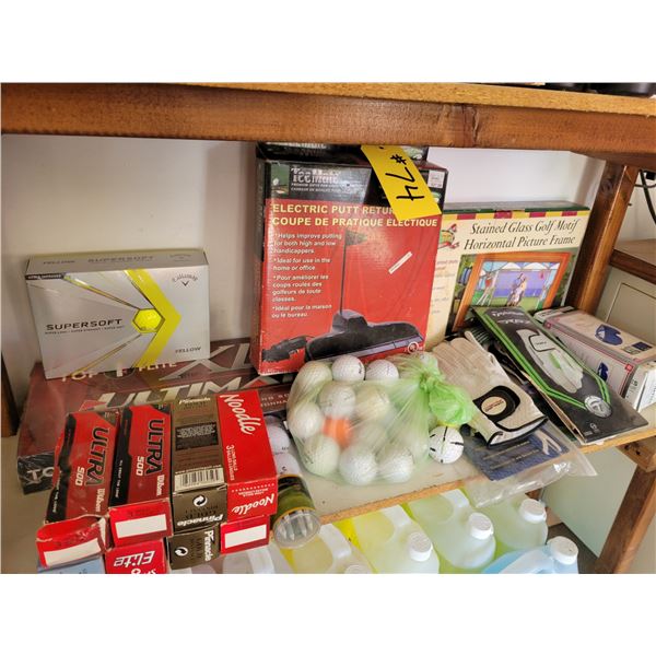 Quantity of golf balls.