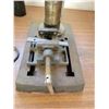 Image 4 : Mastercraft drill press. Complete with small vice, and drill bits.  And Aron blue bench vice.