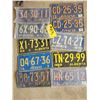 Image 1 : 10 license plates.  1969-1974. Selling all together.