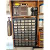 Image 2 : Assorted screws, bolts, elect, and misc. tools.  Wood shelf does not go.