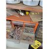 Image 3 : Assorted screws, bolts, elect, and misc. tools.  Wood shelf does not go.