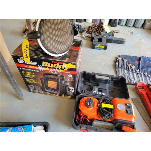 Small heater, and propane heater