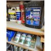 Image 2 : Various oils, funnels, grease guns, leak stop, air charging cans, grease.