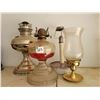 Image 1 : 4 various old oil lamps.