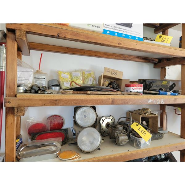 Light bar, squeegee, auto lights , carburetor, electrical and misc.